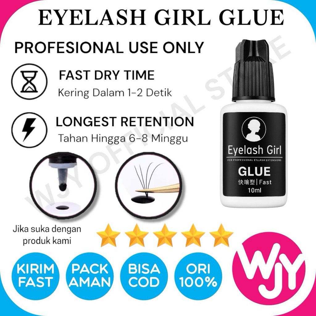 EYELASH GIRL GLUE EYELASH GLUE TAHAN 3 BULAN Glue for eyelash
