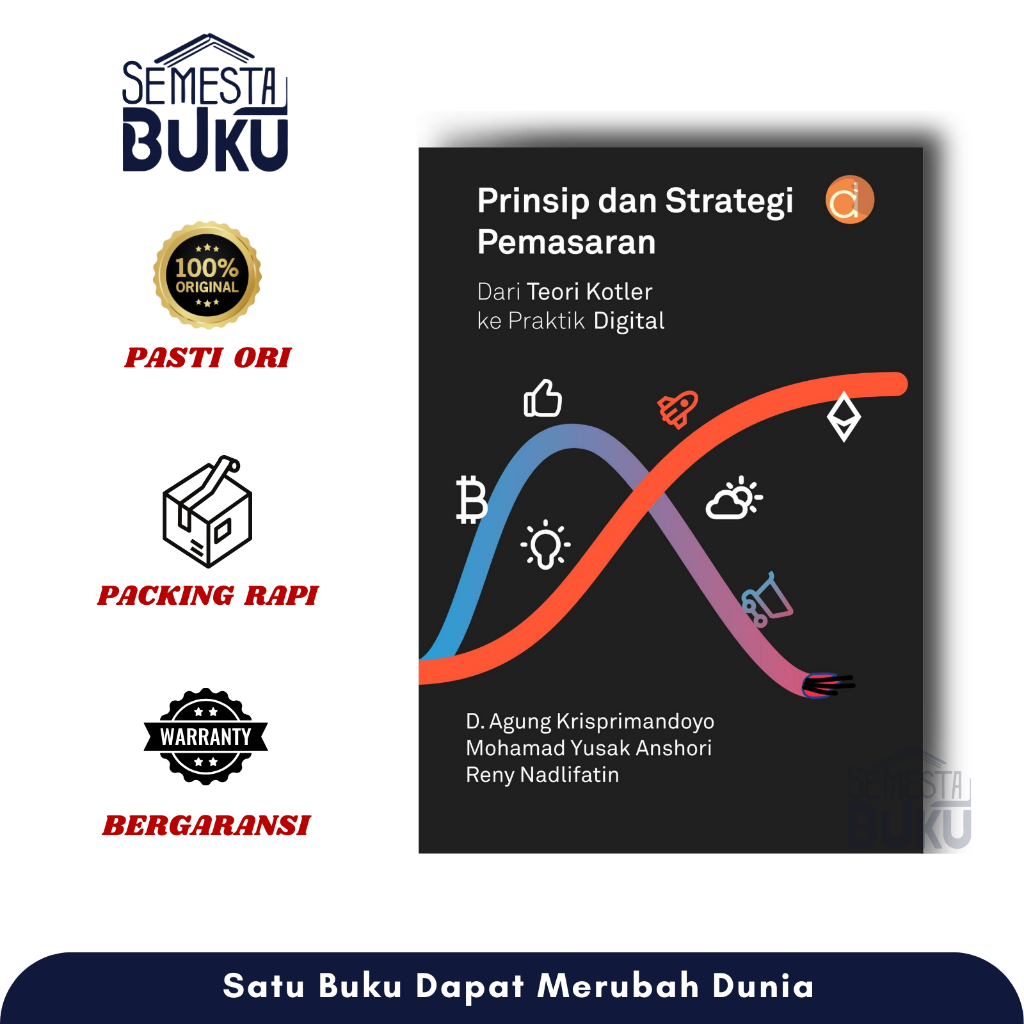 Deepublish | Buku Prinsip dan Strategi Pemasaran: dari Teori Kotler ke Praktik Digital | Manajemen