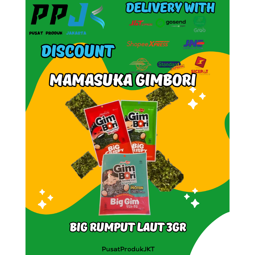 

MamaSuka Rumput Laut Gim Bori Big 3gr