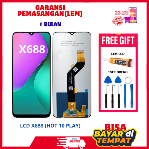 [ORIGINAL] LCD TOUCHSCREEN INFINIX X688 (INFINIX HOT 10 PLAY / HOT 11 PLAY)