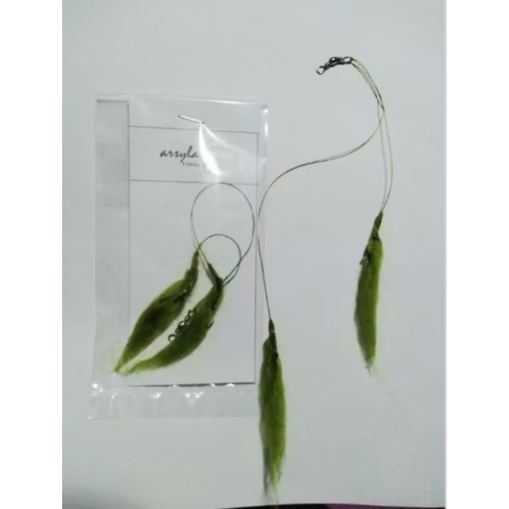 Umpan Lumut Pancing Sintetis Terdapat Kail 2 Pasang