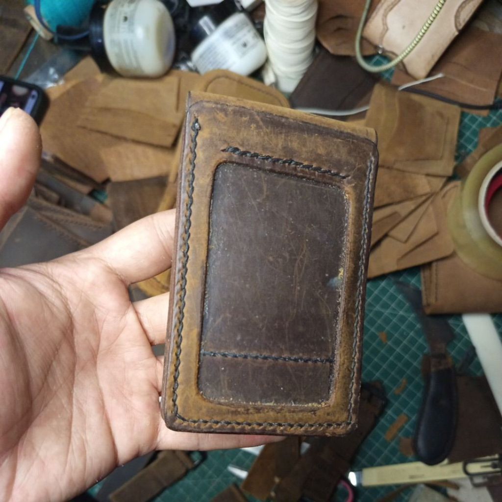 

name tag kulit sapi asli