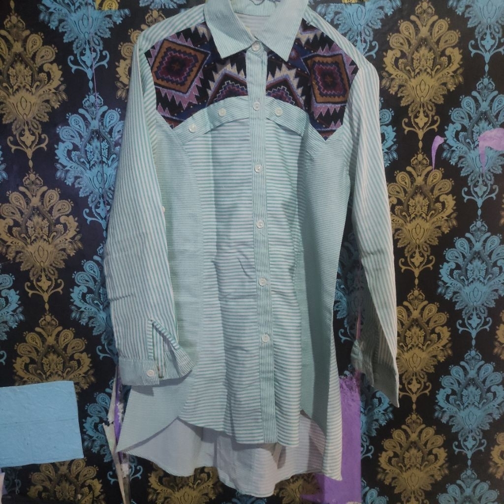 preloved Tunik Hijau Tosca