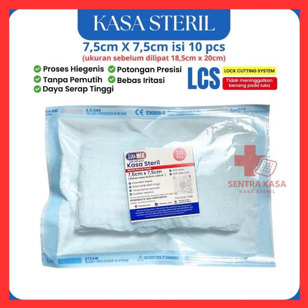 ISI 10 Kain Kasa Steril Gunamed Kassa Gulung Pembalut Luka Anti Lengket
