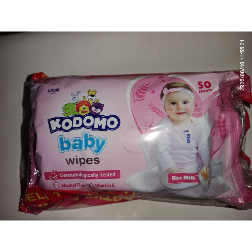 PROMO 2 Pack TISU BASAH KODOMO TISU BASAH BAYI 50's KODOMO TISU BASAH