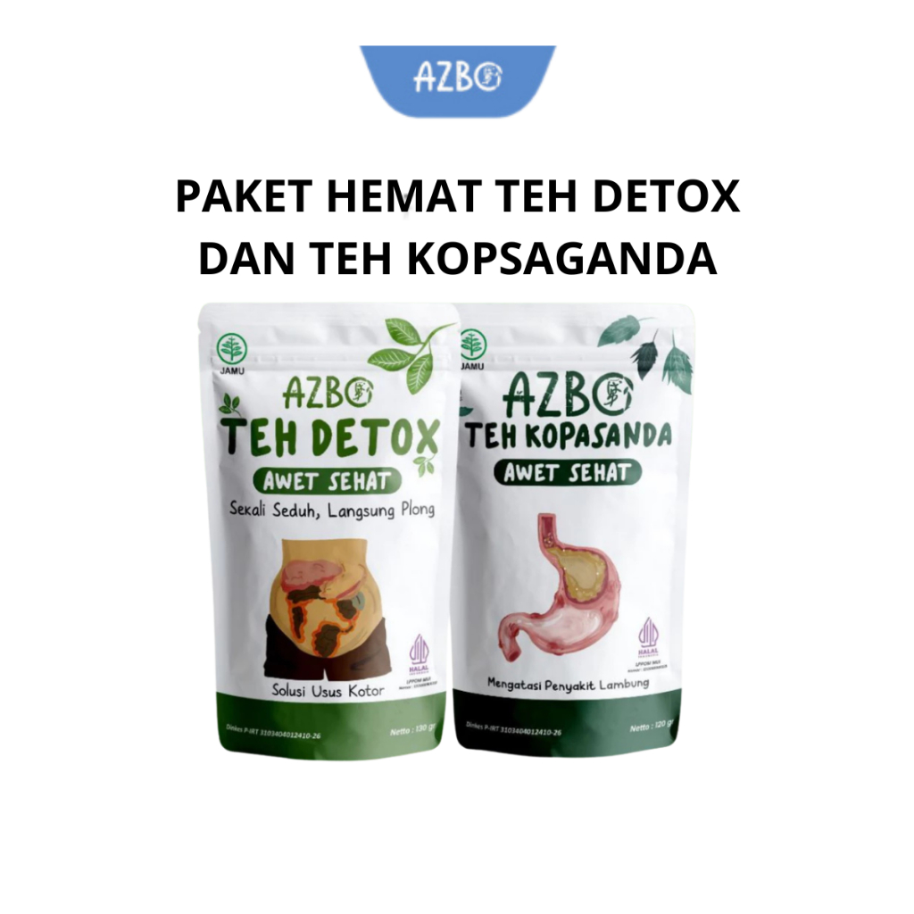 

AZBO - Paket Komplit Teh Detox dan Teh Kopasanda Atasi Maag dan Gerd