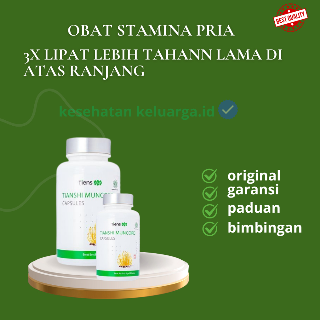 obat kuat original | produk tiens MUNCORD | 1 botol segel