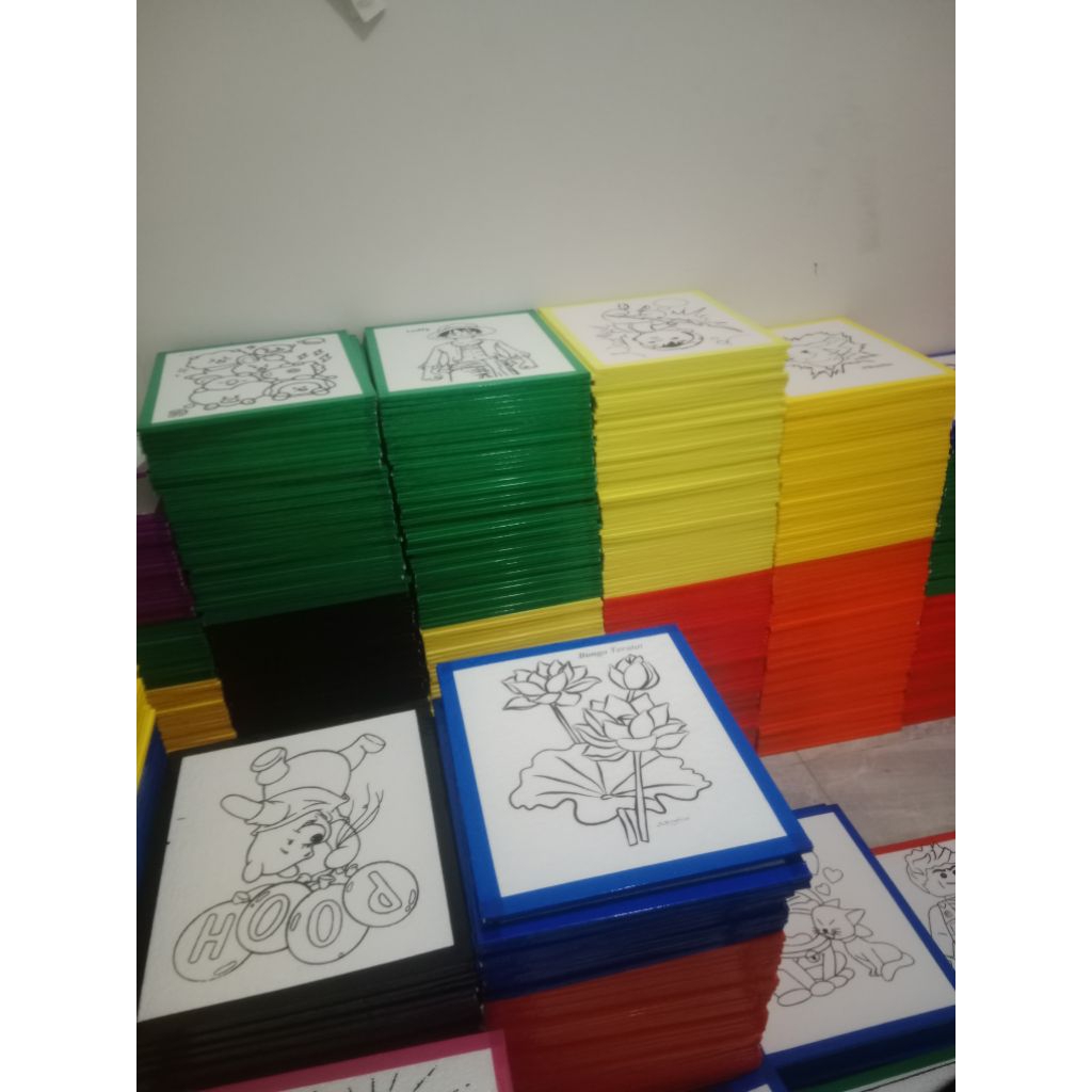 

paket 50pcs Lukisan Styrofoam Anak dengan 50 gambar yang berbeda
