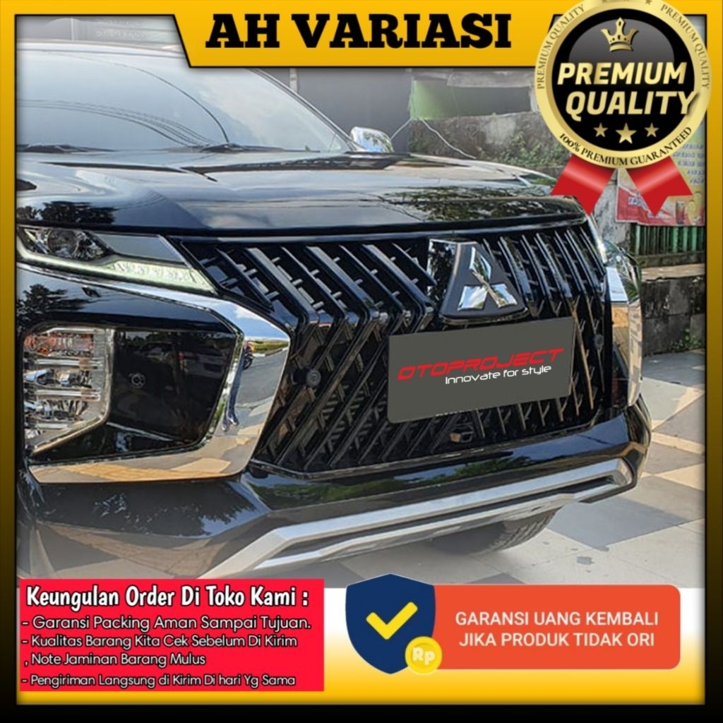 Pajero Sport - Front Grill Grill Depan All New Pajero Sport 2021-2025 Lexus Style Otoproject