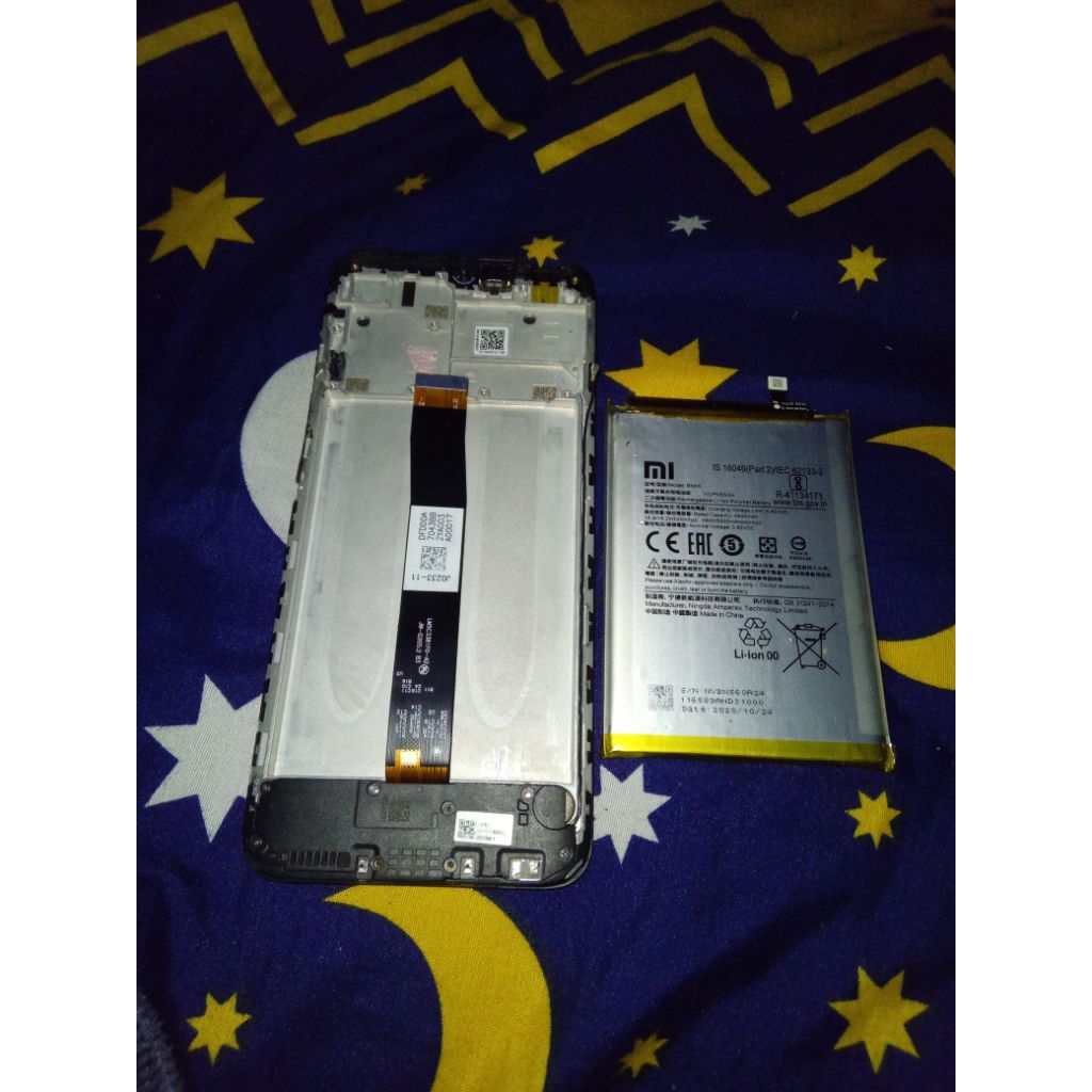 Lcd frame baterai redmi 9a