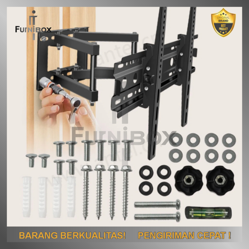Bracket Dudukan Dinding TV LED PC Komputer Monitor Multifungsi Universal Wall Mount 32-85 Inch