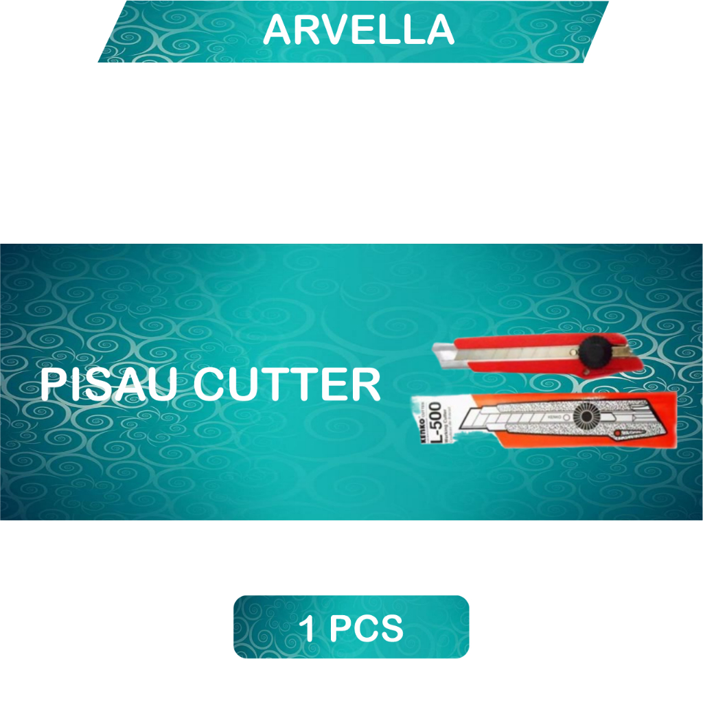 

Cutter Kenko L-500 + Refill L-150 | Pisau Tajam Ukuran Besar Asli