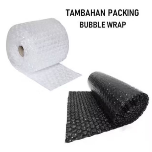 

Tambahan packing Bubble - packing makin aman dengan tambahan bubble wrap