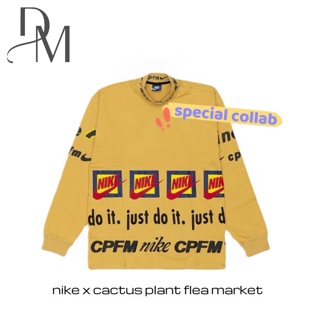 NIKE x CPFM Authentic/Original Special Collab Shirt in Mustard Yellow - Cactus Plant Flea Market Moc