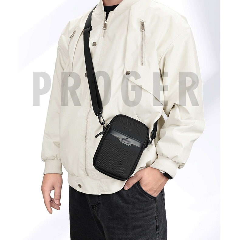 tas selempang kulit slingbag kerja cowok tas bahu pria / selempang mini tas jalan tas hp