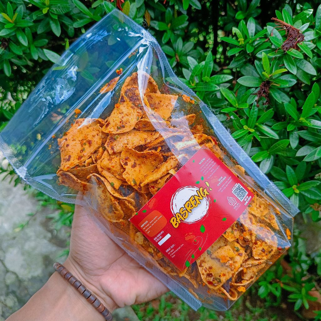 

Basreng Pipih Premium Pedas Daun Jeruk 1 kg Food Snacks Goreng Cemilan Enak