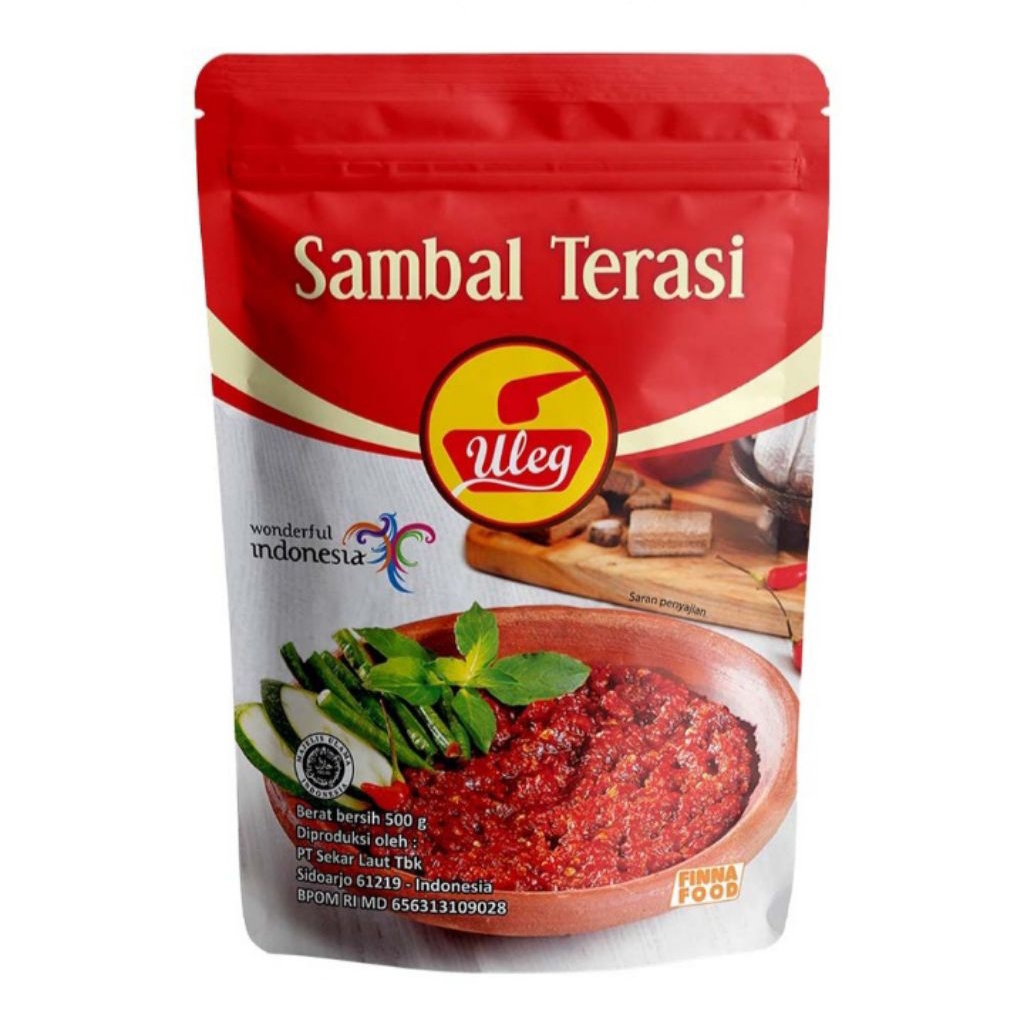 

SAMBAL ULEG TERASI KEMASAN POUCH 500 GR