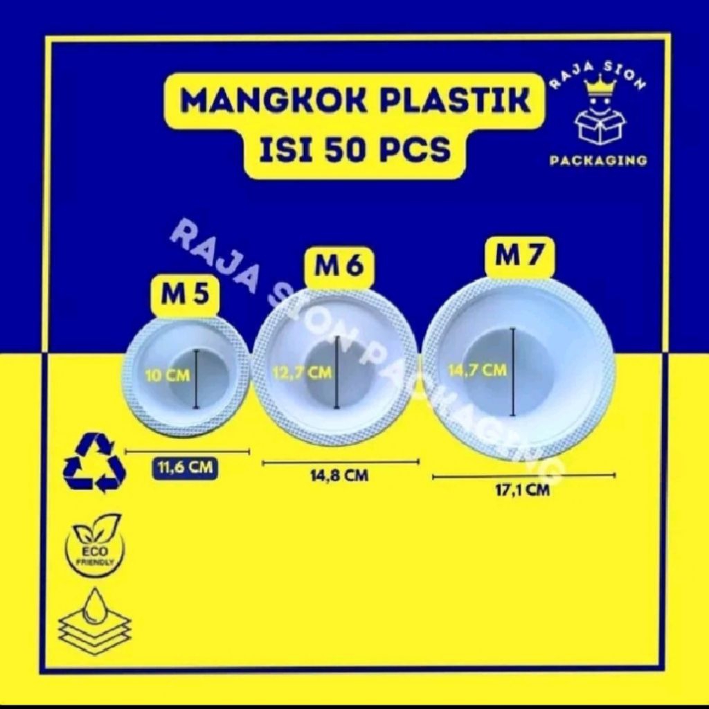 MANGKOK PLASTIK sekali pakai