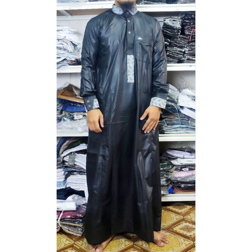 jubah al haromain harmain gamis pria dewasa premium kombinasi