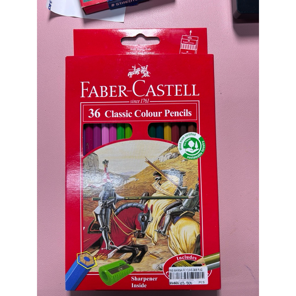 

preloved pensil warna faber castell 36 warna