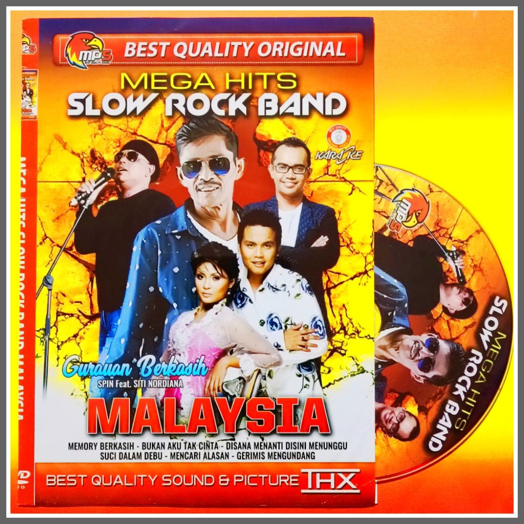Kaset MP5 Video 87 Lagu Slow Rock Malaysia Campuran Album Mega Hits Terlaris
