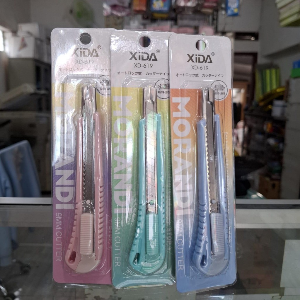 

1 Pcs Cutter XIDA XD-619 warna pastel lucu
