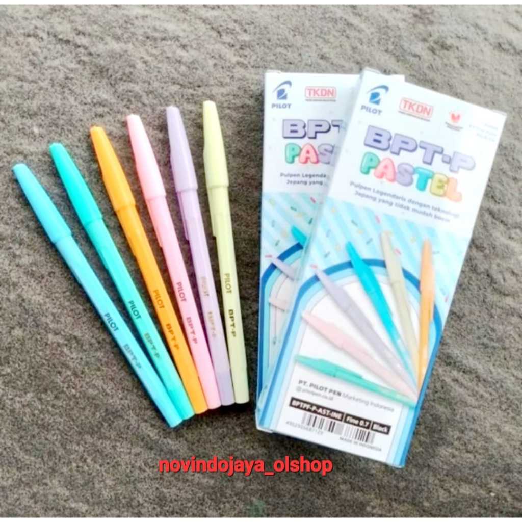 

1PAK (12PCS) PULPEN PILOT LEGENDARIS DENGAN KEMASAN BARU PASTEL BPT-P 0,7 FINE POINT TINTA HITAM TERMURAH