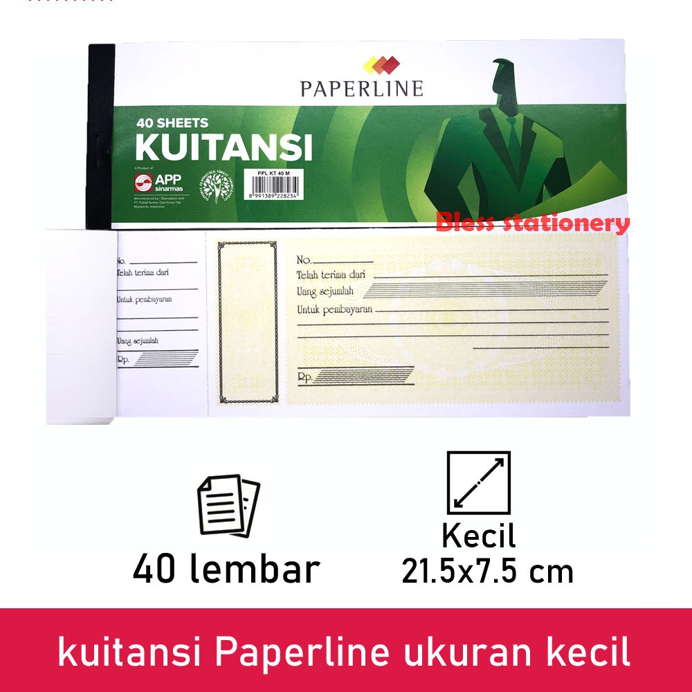

Buku kwitansi KECIL Paperline buku kuitansi mini Sidu PPL