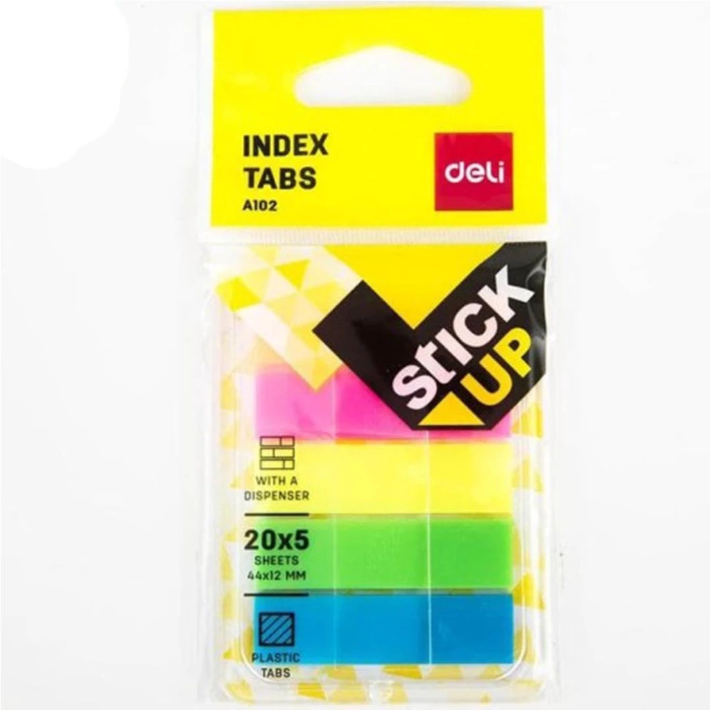 

DELI - NOTES TEMPEL / MEMO TEMPEL / PENANDA BUKU / STICKY NOTES INDEKS 20 LEMBAR PEREKAT KUAT DAN TAHAN LAMA EA10202