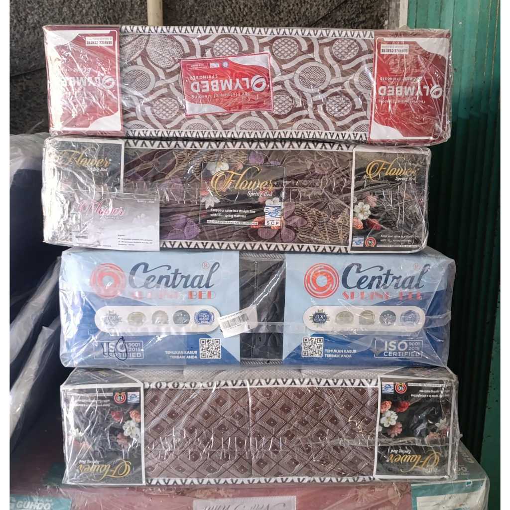 Springbed All Merk ukuran kecil 90x200 - Spring bed Central - Flower - Olymbed