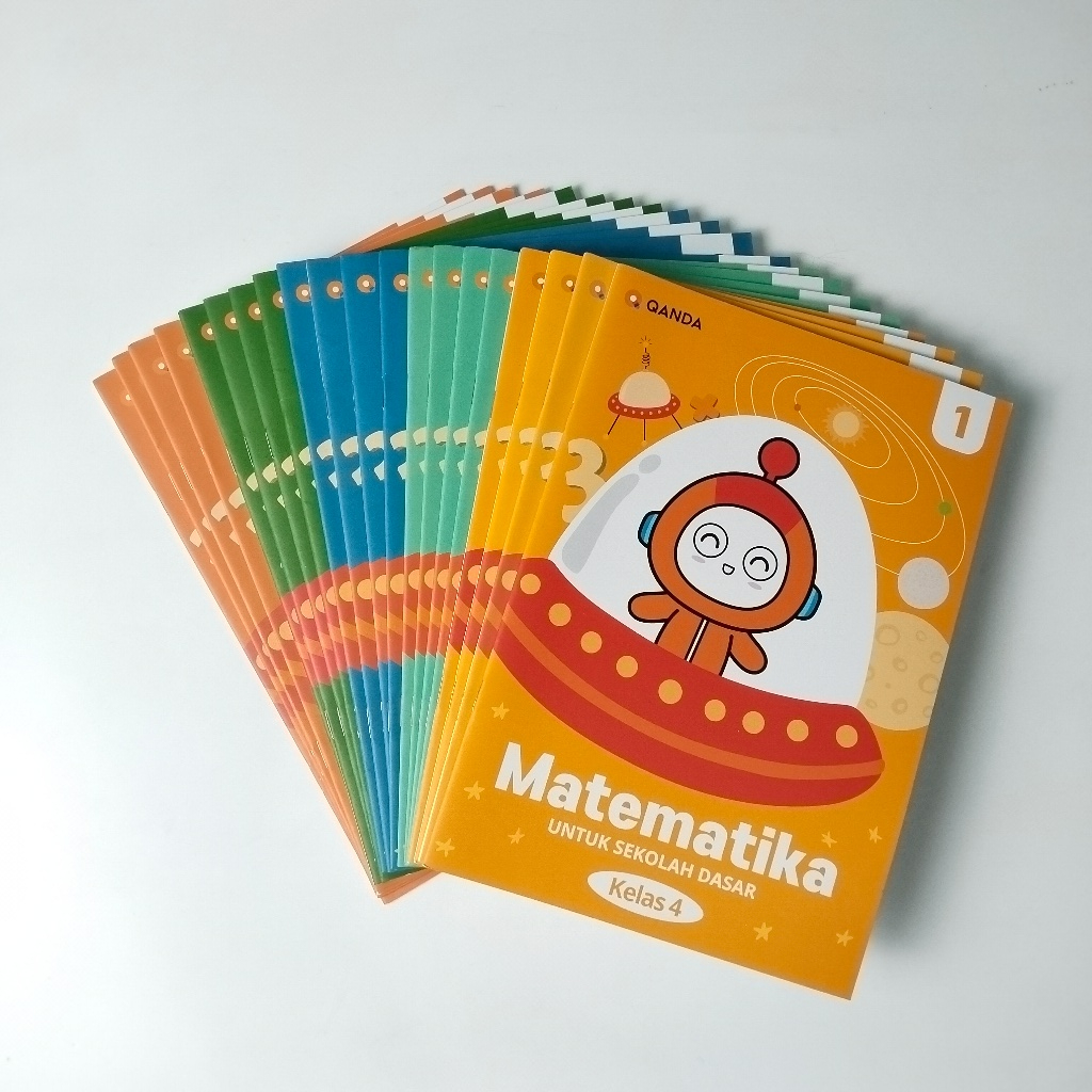1 Paket Lengkap QANDA Workbook Buku Latihan Matematika Kelas 4 SD
