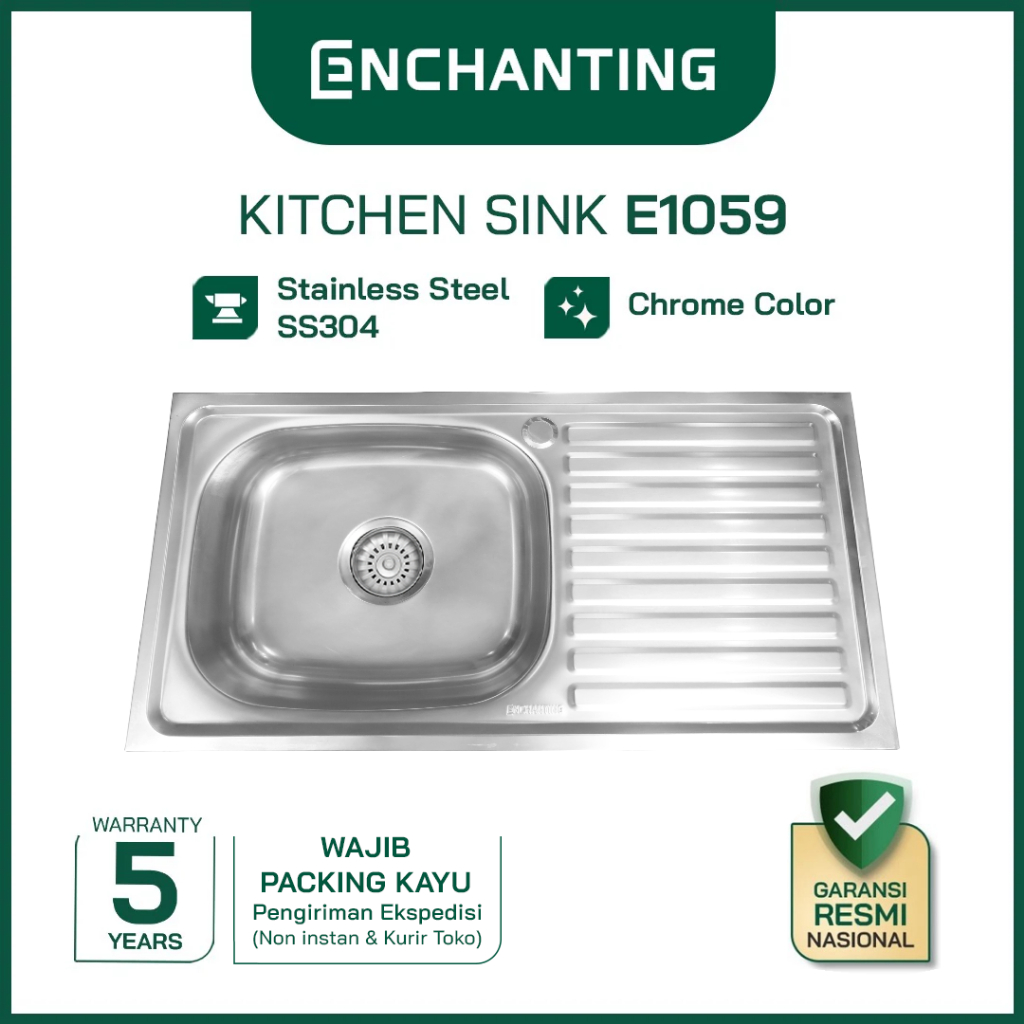 Kitchen Sink Bak Tempat Cuci Piring E1059 Bergaransi