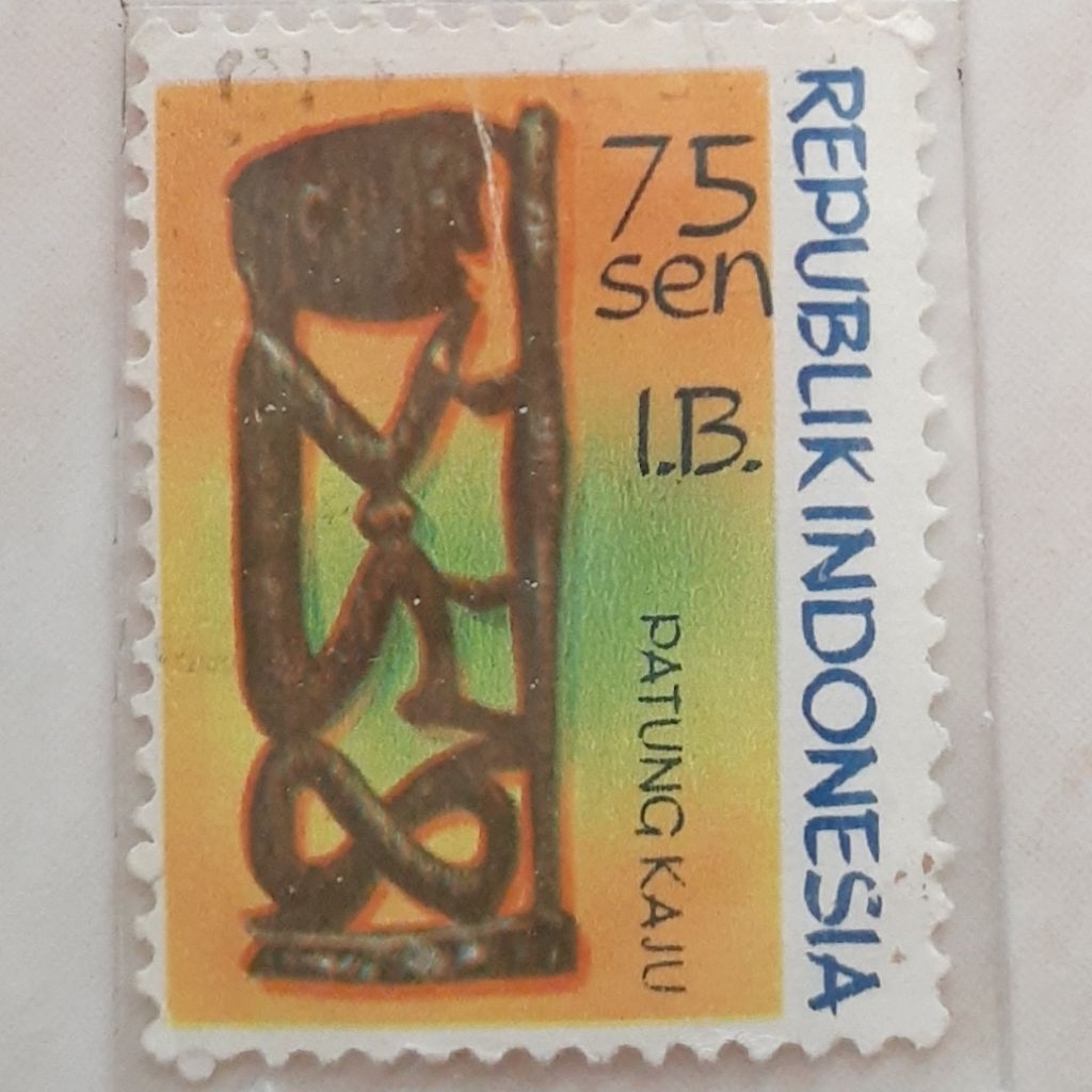 

Perangko Indonesia WEST IRIAN - Wood Carvings (Man shaped ornament) Tahun 1970