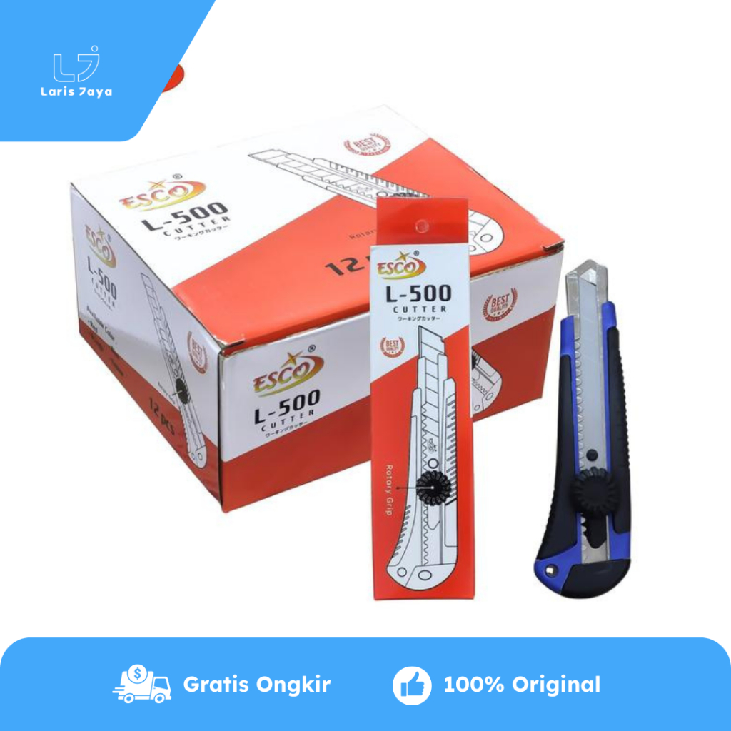 

1 LSN / 12 Pcs Pemotong / Cutter Esco L-500 (Putar)