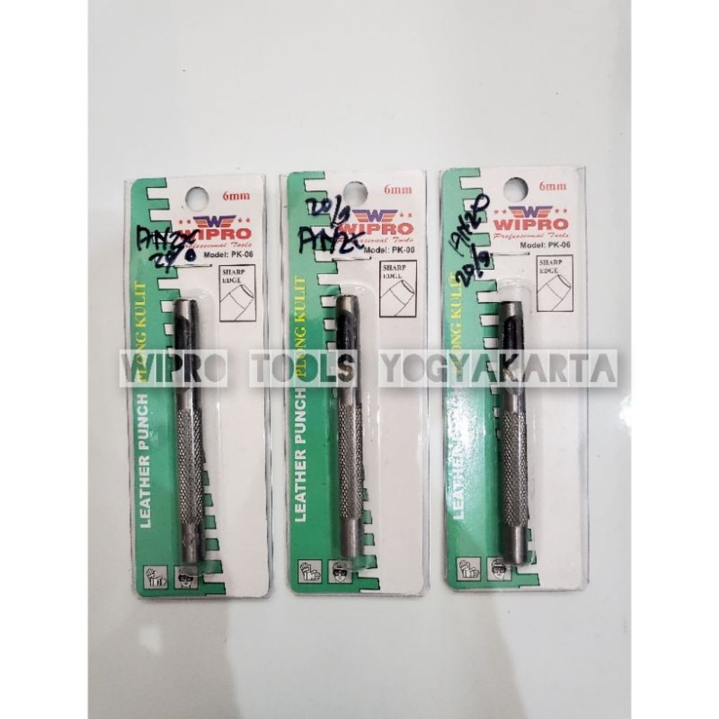 Wipro Plong Kulit / Plong Gasket Kulit / Alat Pembolong Streng PK06 - PK12