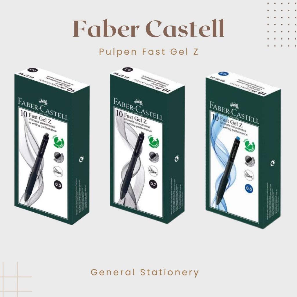 

Faber Castell Ballpoint Fast Gel Z / Pulpen Gel Z Merk Faber Castell / 1 Pcs