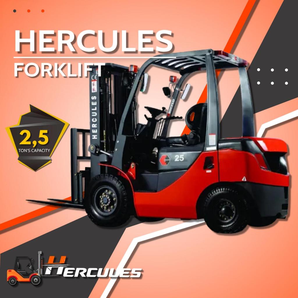Forklift 2,5 Ton Hercules Mesin Mitsubishi - Manual Diesel