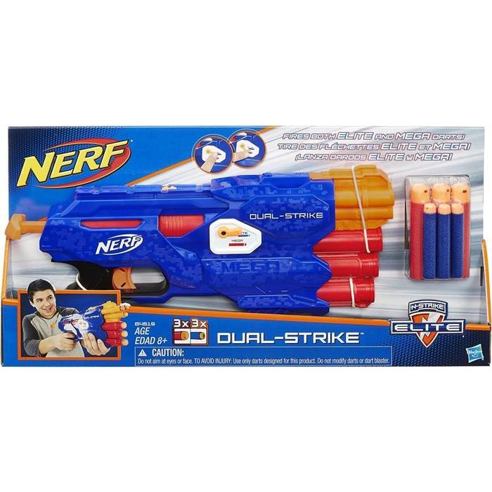 Nerf Dual-Strike Dual Strike Mainan Original Asli