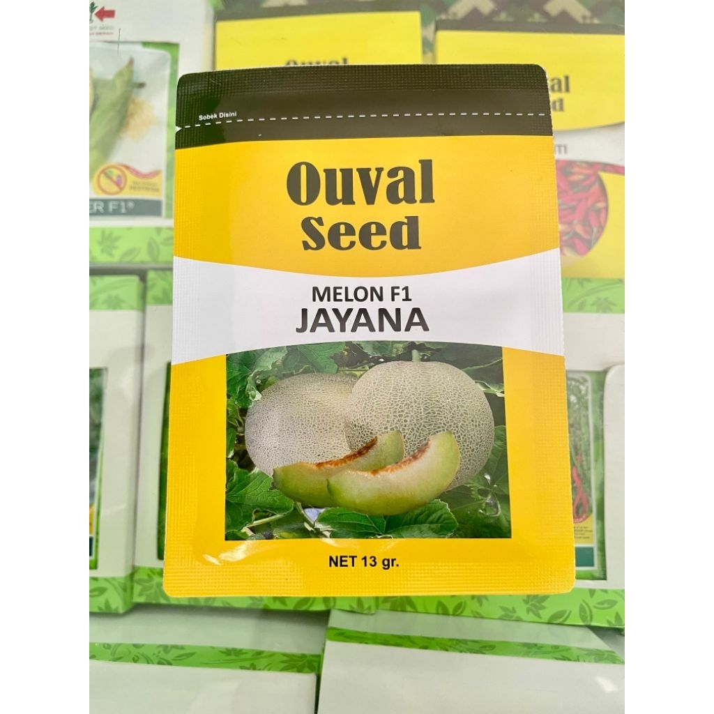 Benih Melon Hijau Jayana F1 Ouval Seed 13 gram Exp 2026 sudah tahan virus