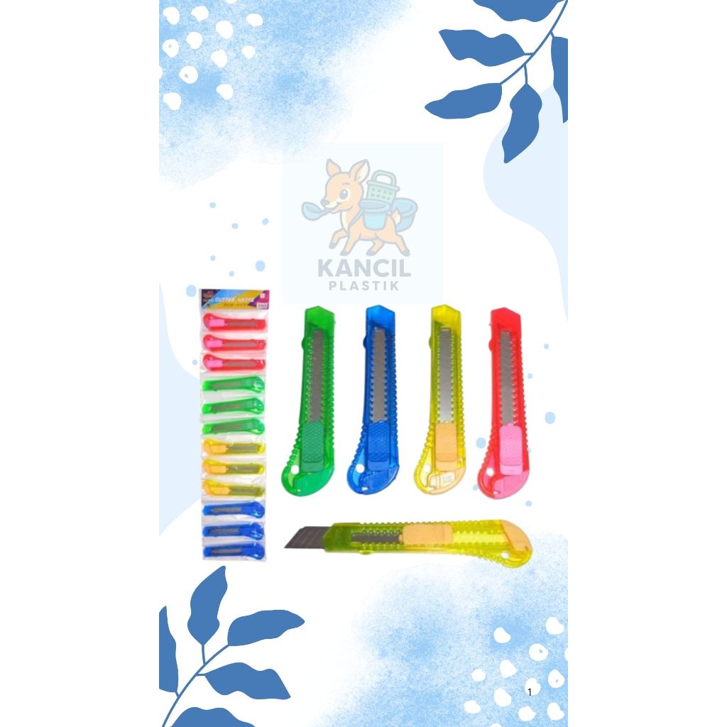

CUTTER UKURAN BESAR PLASTIK BENING WARNA WARNI ALAT PEMOTONG SERBA GUNA