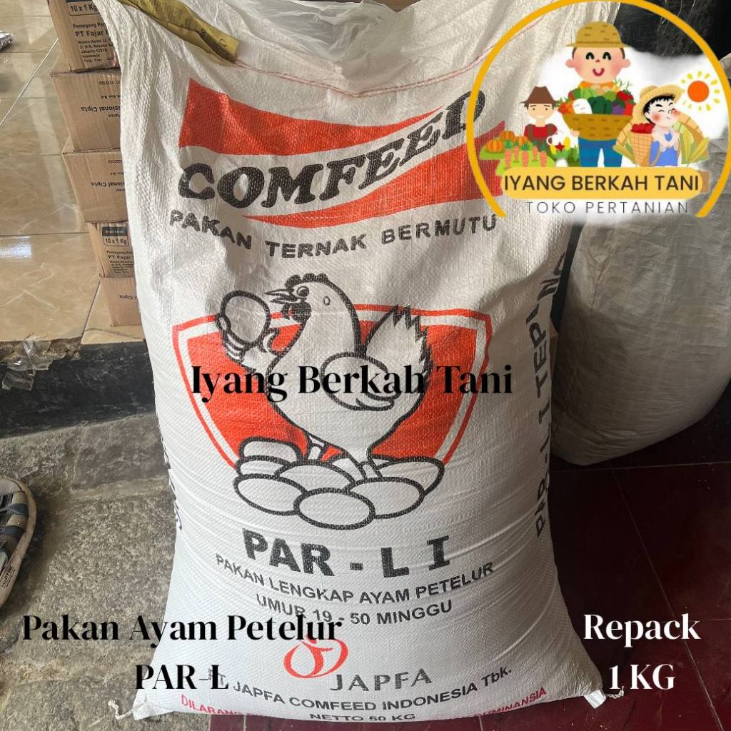 Pakan Ayam Petelur 19-50 Minggu Comfeed Par-L 1 Par-L Tepung Eceran Per Kg