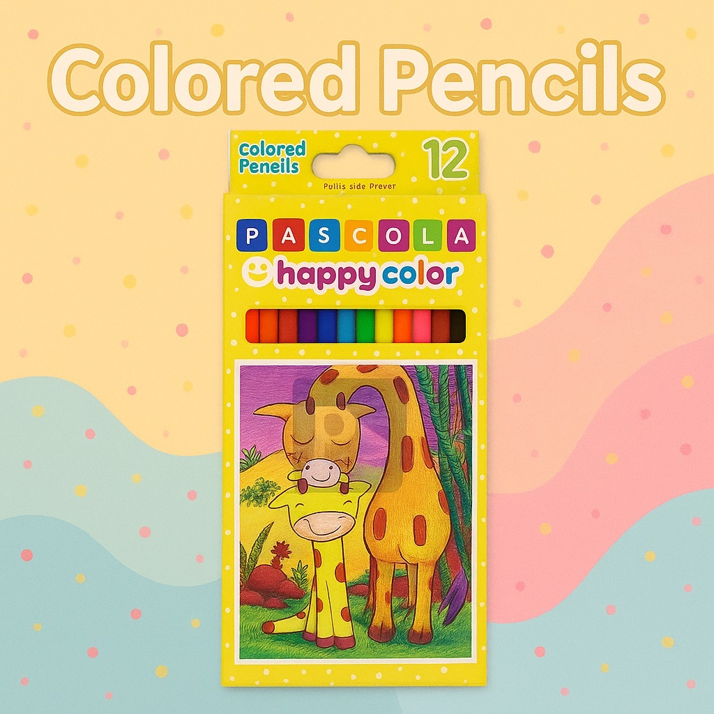 

Pensil Warna Anak PASCOLA Happy Color 12 Warna – Alat Gambar & Perlengkapan Sekolah