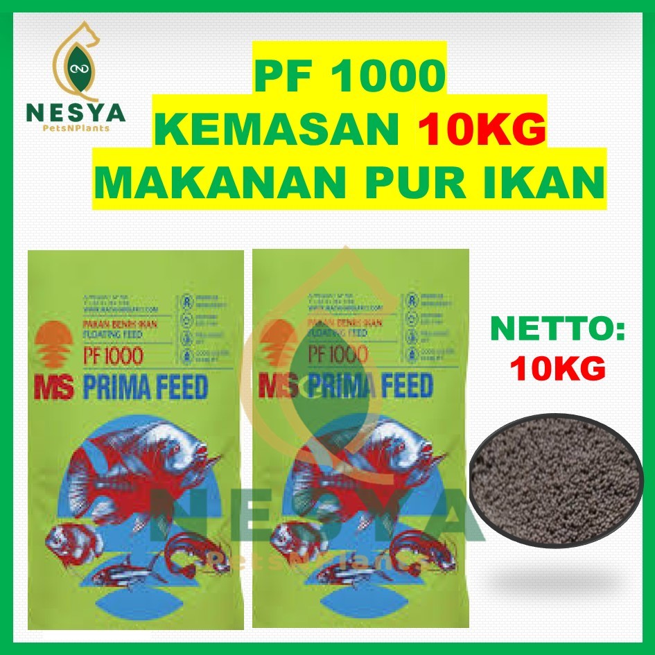 PF 1000 kemasan KARUNG/ZAK 10KG  Pelet Benih Ikan