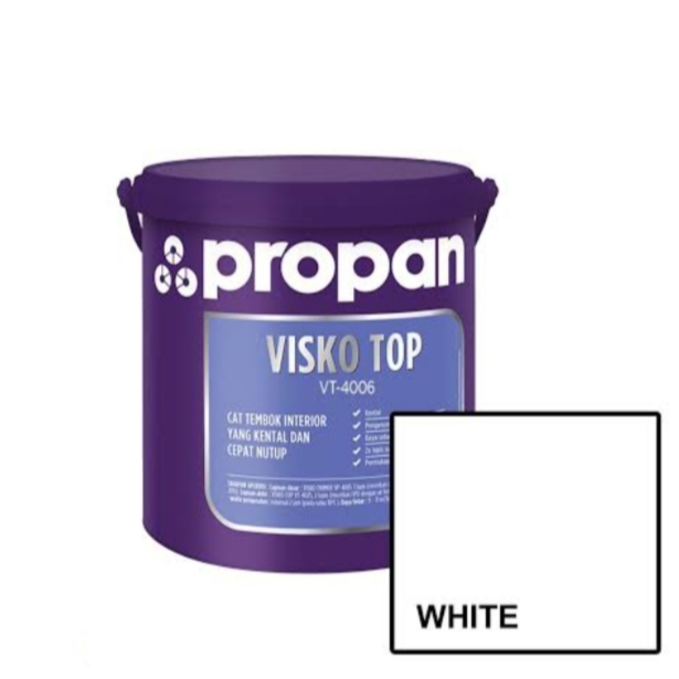 cat propan visko top 5 kg warna putih