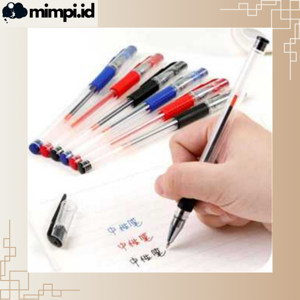 

Pulpen Gel 0.55 mm Standard Ujung Lancip Alat Tulis Sekolah Kantor Pen Warna Warni ATK