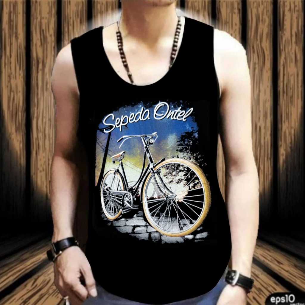 baju kaos distro/ baju kaos lekbong pria/ baju kaos cowok gambar sepeda ontel/baju kaos oblong