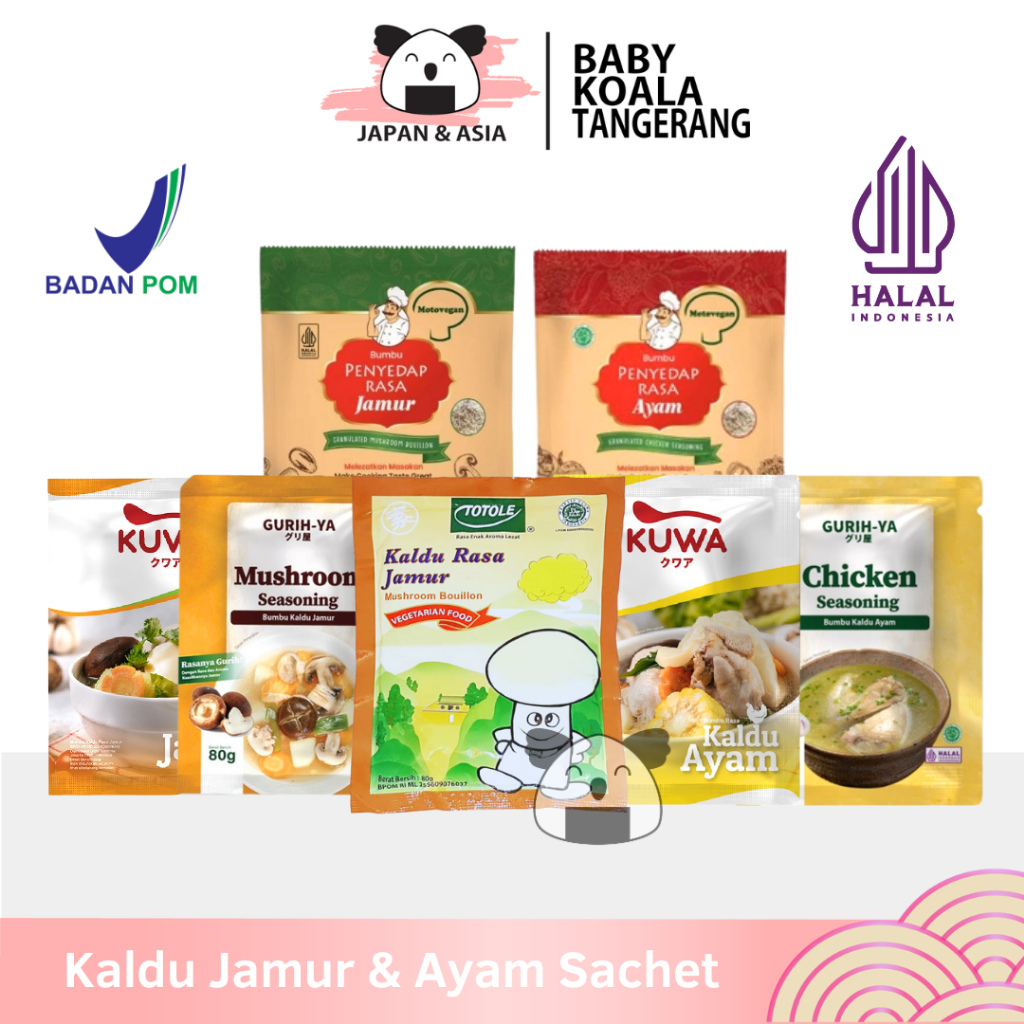

TOTOLE & MOTO VEGAN Kaldu Vegan Kaldu Jamur & Ayam Halal │ Gurih Ya Kuwa Kaldu | Mushroom Stock -BKT