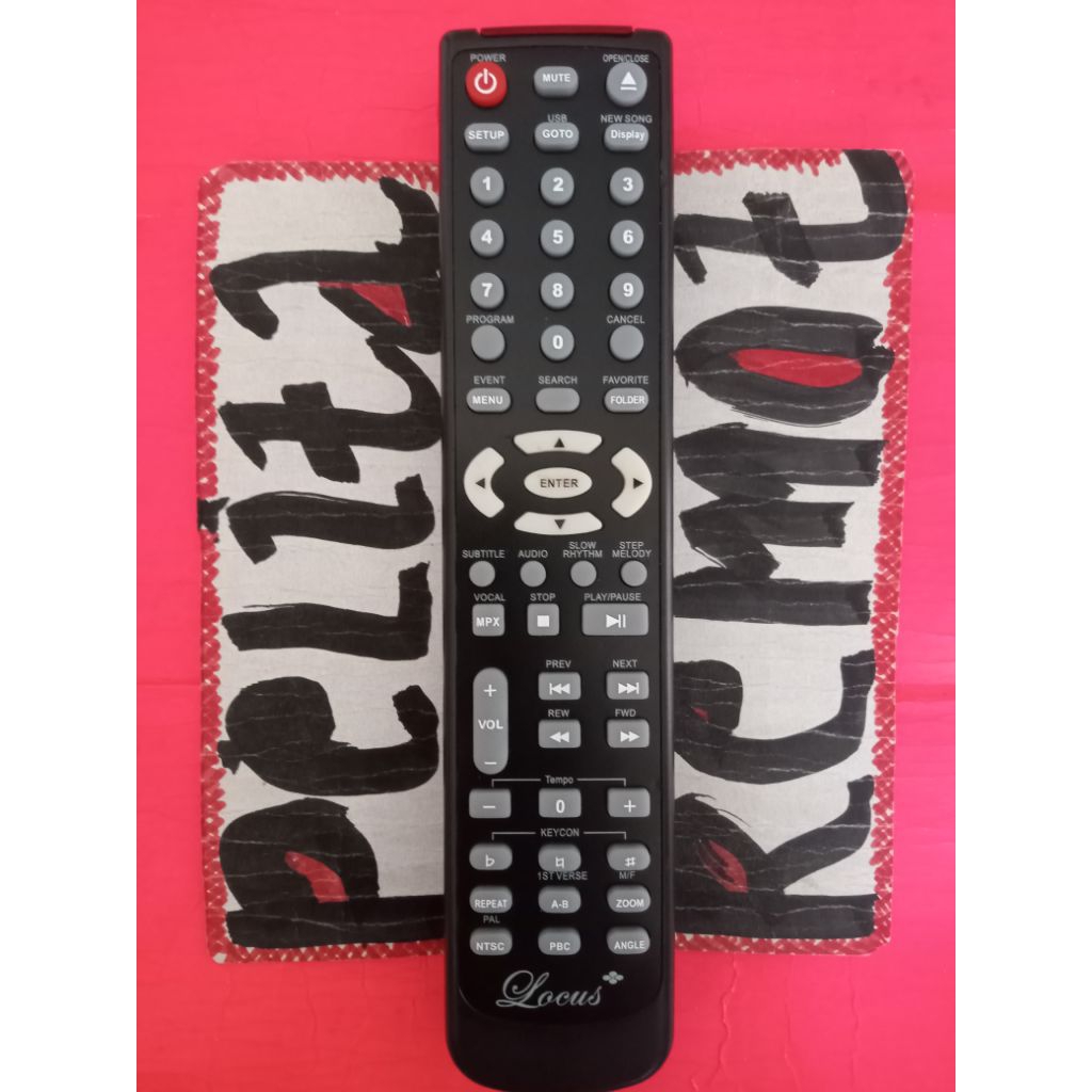 REMOTE CONTROL DVD KARAOKE LOCUS LC-2000 ORIGINAL TERLENGKAP
