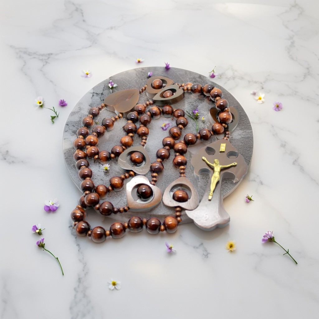 Techtopia01 Rosario Dinding Katolik / Pajangan Rosario Dinding / Rosario Ukuran Besar / Rosario