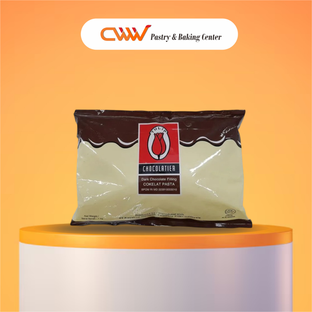 

Tulip Selai Pasta Coklat Filling Chocolate Paste 1Kg Topping Isian Kue Roti Cake Bread Bolu Snack